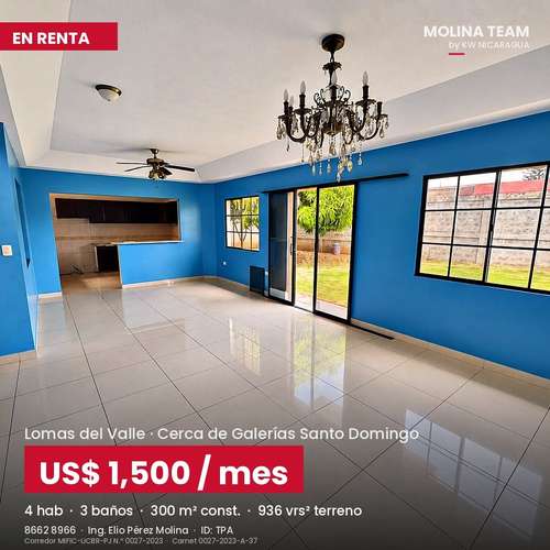 Casa en renta en Lomas del Valle | 4 habitaciones + apartamento | US$1,500 - Imagen 11