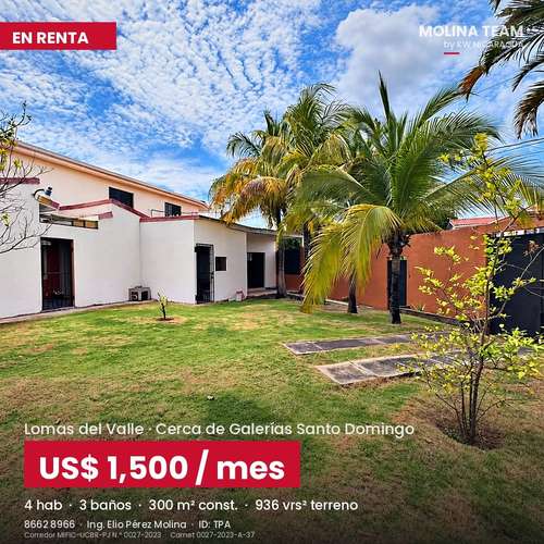 Casa en renta en Lomas del Valle | 4 habitaciones + apartamento | US$1,500 - Imagen 5