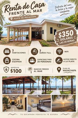 Alquiler casa del Playa por dia 