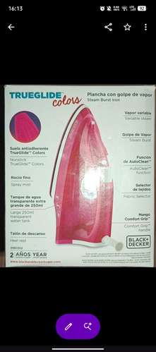 S/V: Plancha Nueva Black + Decker.
