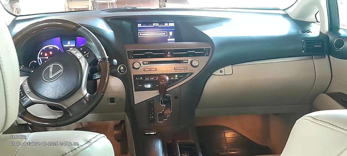 Lexus RX 450h 2014 Híbrida, blanca, interior beige