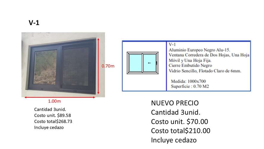 Venta de set de ventanas 