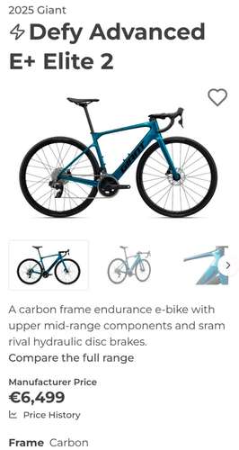 Giant Defy Advanced E+ Carbono Con asistencia eléctrica 