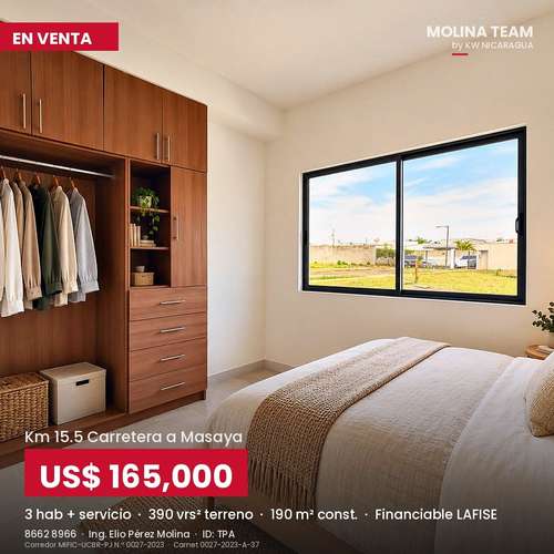 CASAS NUEVAS EN VENTA, LLAVE EN MANO | KM 15.5 CARRETERA A MASAYA - Imagen 4