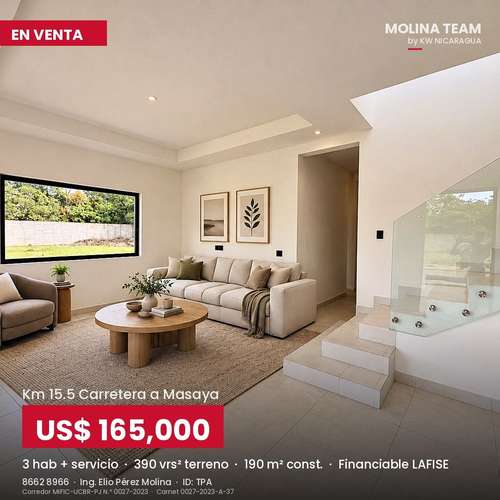 CASAS NUEVAS EN VENTA, LLAVE EN MANO | KM 15.5 CARRETERA A MASAYA - Imagen 7