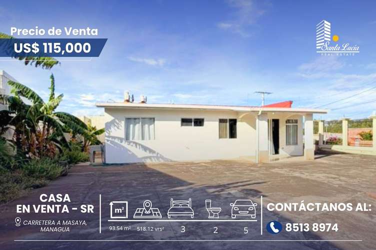  Casa Nueva en Venta en Carretera a Masaya - SR