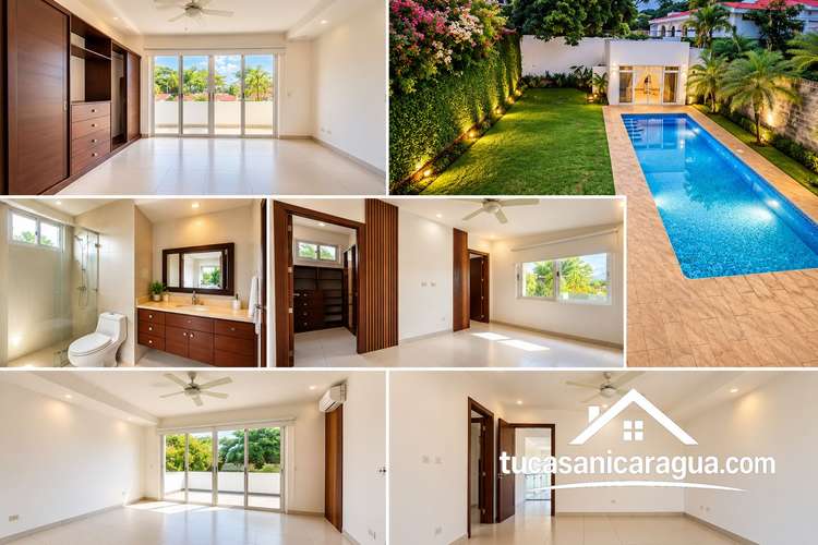  **SE RENTA CASA MODERNA CON PISCINA EN SANTO DOMINGO, MANAGUA** - Imagen 3