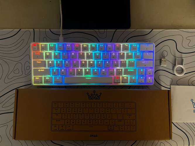  TECLADO DIERYA DK63 BLANCO RGB