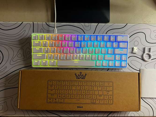  TECLADO DIERYA DK63 BLANCO RGB