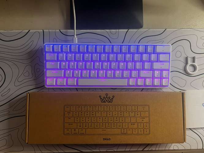  TECLADO DIERYA DK63 BLANCO RGB