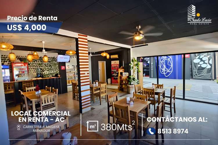 Local comercial en Renta en Carretera a Masaya-AC