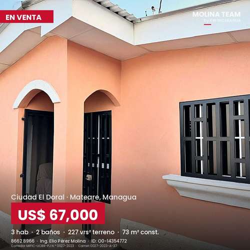 Casa renovada en Ciudad El Doral | 3 habitaciones, 2 baños | US$67,000 - Imagen 7