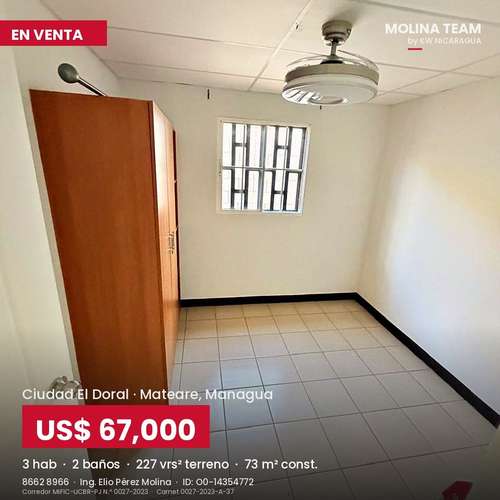 Casa renovada en Ciudad El Doral | 3 habitaciones, 2 baños | US$67,000 - Imagen 4