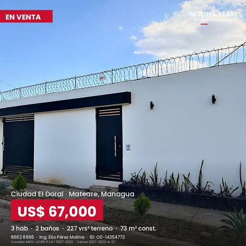 Casa renovada en Ciudad El Doral | 3 habitaciones, 2 baños | US$67,000 - Imagen 6