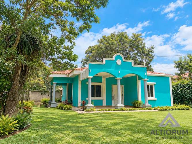 Casa celeste en venta en Masatepe, Km 47