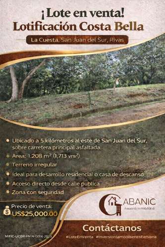  Lote en venta en Lotificación Costa Bella