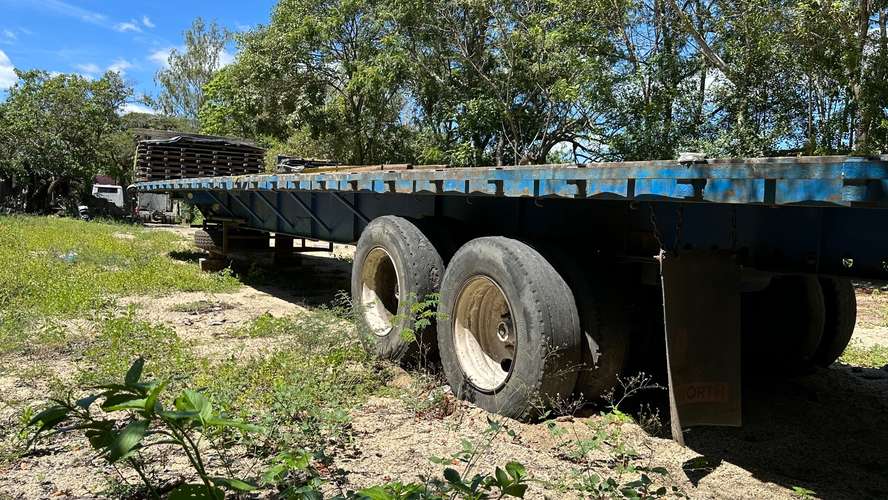  Carreta/Rastra plataforma 50 pies — Suspensión de bolsa (aire)
