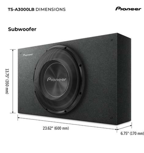  Pionner 12 pulgadas flat 