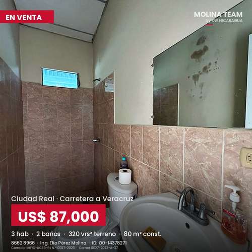 Casa en venta en Ciudad Real, Carretera a Veracruz | 3 habitaciones, 2 baños | US$87,000 - Imagen 6