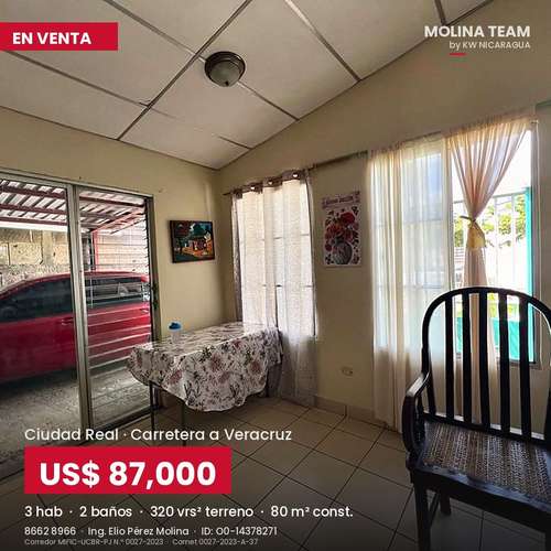 Casa en venta en Ciudad Real, Carretera a Veracruz | 3 habitaciones, 2 baños | US$87,000 - Imagen 5