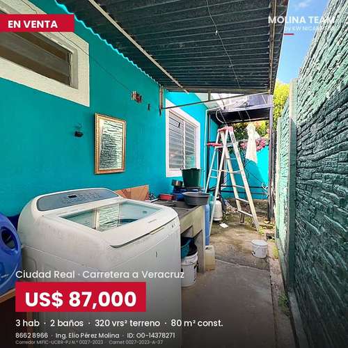 Casa en venta en Ciudad Real, Carretera a Veracruz | 3 habitaciones, 2 baños | US$87,000 - Imagen 9