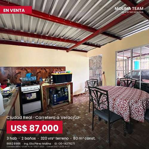 Casa en venta en Ciudad Real, Carretera a Veracruz | 3 habitaciones, 2 baños | US$87,000 - Imagen 14