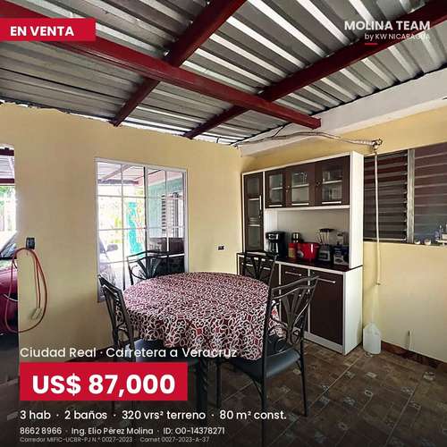 Casa en venta en Ciudad Real, Carretera a Veracruz | 3 habitaciones, 2 baños | US$87,000 - Imagen 16