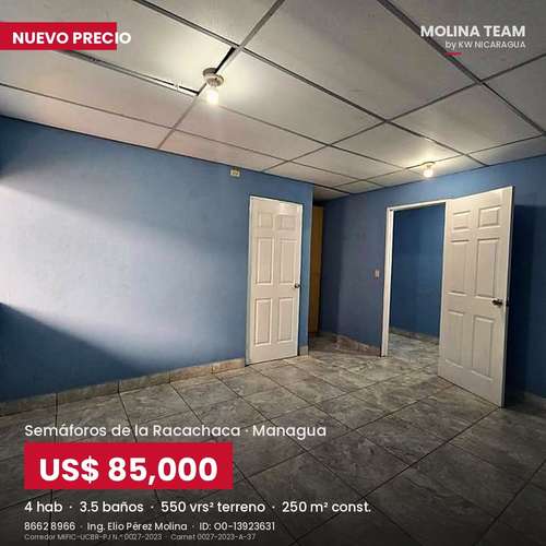 Casa en venta en Altagracia | 4 habitaciones y amplio patio | ¡Bajó a US$85,000!