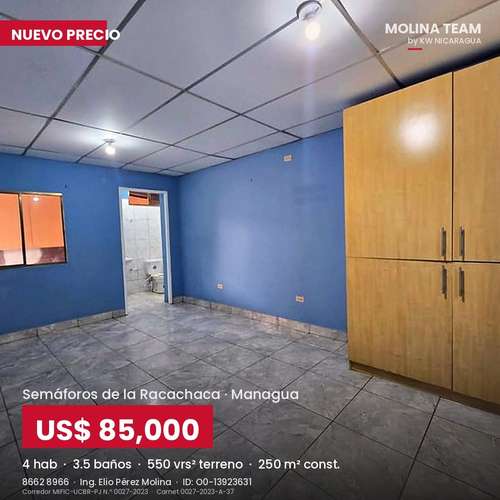 Casa en venta en Altagracia | 4 habitaciones y amplio patio | ¡Bajó a US$85,000!
