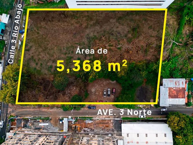 Se Vende Terreno en Rio Abajo 5,368 M2