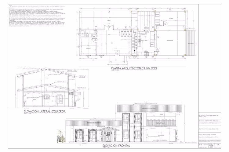 DESARROLLO DE PLANOS Y CONSTRUCCION (ARQUITECTO)/ ARCHITEC