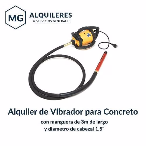 Alquiler de Vibrador para Concreto al