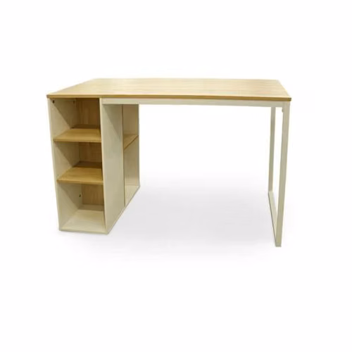 Escritorio modelo weeks jm, estructura de metal y sobre de comprimido de madera