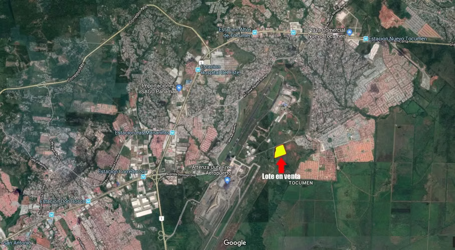 Land sold inside the Tocumen Airport cargo area