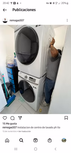 Instalaciones/mantenimiento/reparaciones de Estufa, hornos, secadora y calentadores