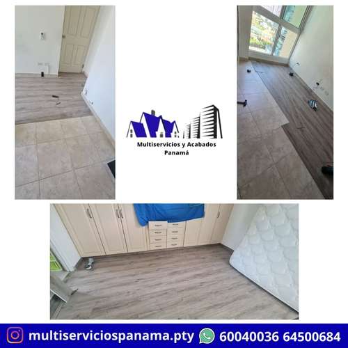 PISOS DE MADERA LAMINADOS PVC SPC CLICK O CON GOMA
