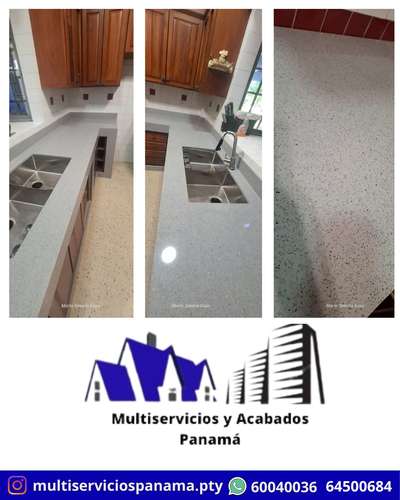 INSTALACION DE SOBRES DE GRANITO CON ZOCALOS