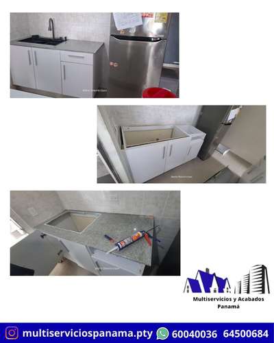 INSTALACION DE SOBRES DE GRANITO CON ZOCALOS