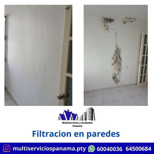 GRIETAS HUMEDAD FILTRACIONES EN PAREDES Y LOSAS