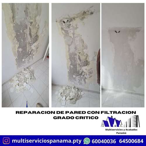 GRIETAS HUMEDAD FILTRACIONES EN PAREDES Y LOSAS