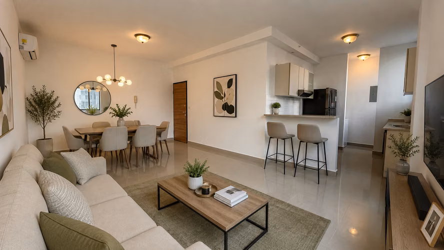 Se vende apartamento 2 recámaras, 2 baños, balcón, 2 parking, a pasos del parque Omar
