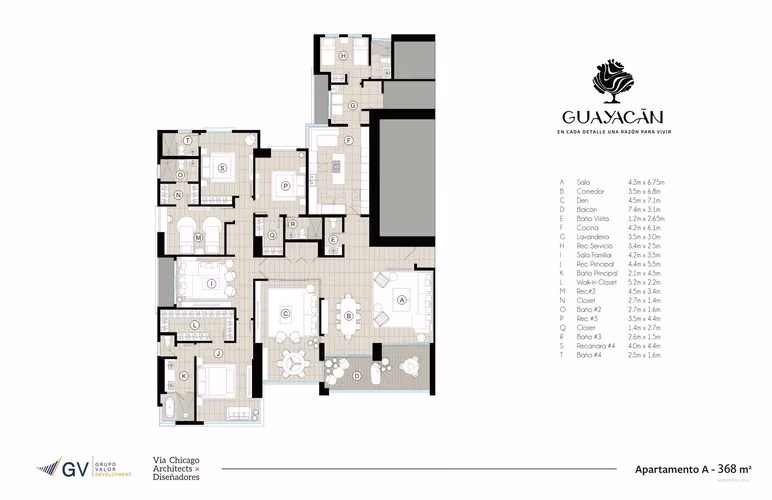 P.H. GUAYACAN 370m2 con 4 recamaras desde $1,306,000