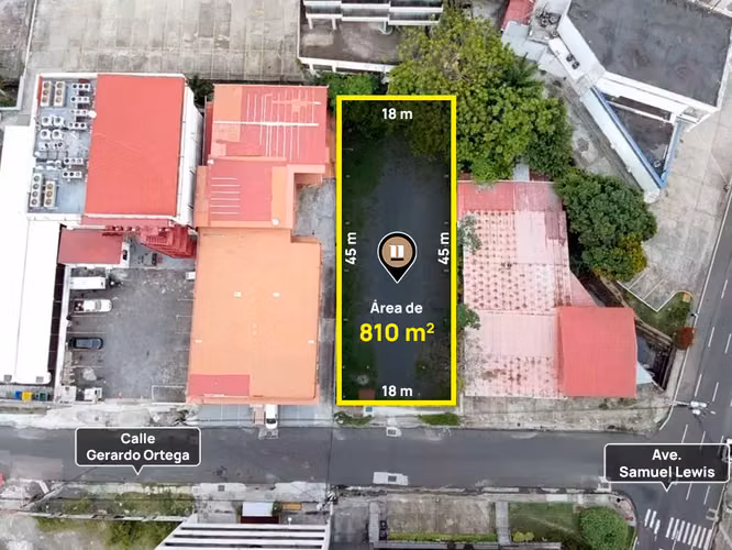 Se Vende Terreno en Via España de 810 m2