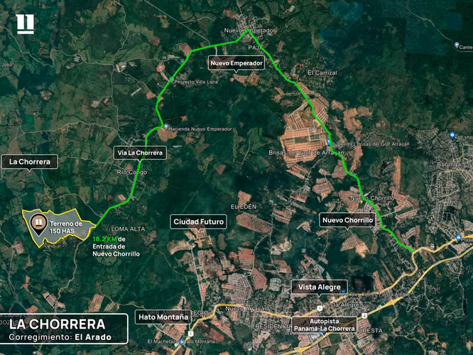 Se vende Terreno en La Chorrera de 150Has - Imagen 3