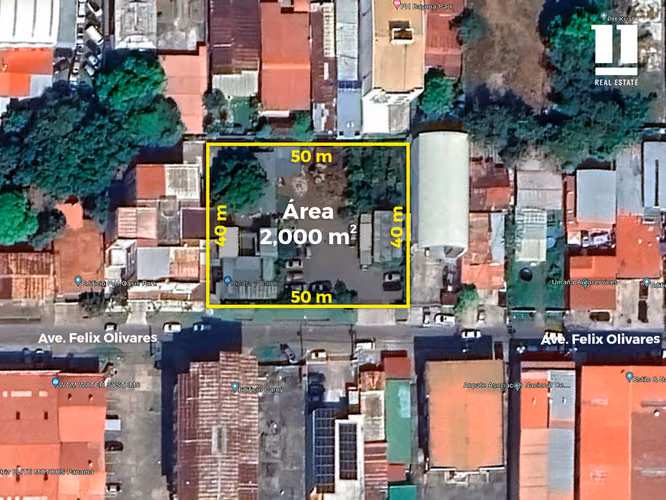 Se vende Terreno en Parque Lefevre de 2,000m2