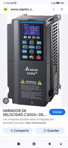VARIADORES DE FRECUENCIA DELTA, ABB...TECNICO LE PROGRAMA Y ASESORA EN COMPRA, INSTALACIÓN Y CAPACITACIÓN RÁPIDA A OPERADORES ( MOTORES ELECTRICOS).