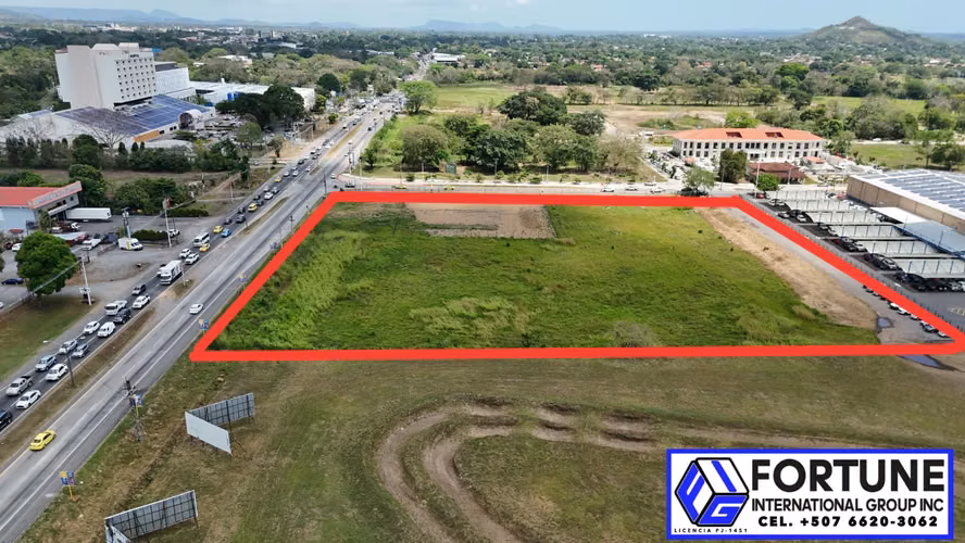 Terreno Comercial para Alquiler en Chiriquí, carreretera Interamericana
