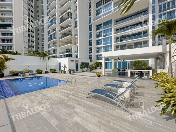 VENTA DE ESPECTACULAR APARTAMENTO REMODELADO CON PISCINA PROPIA  EN P.H. AQUALINA – PUNTA PACIFICA