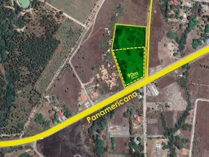 Venta de Terreno en Santa Clara con 90m frente a la Vía Interamericana