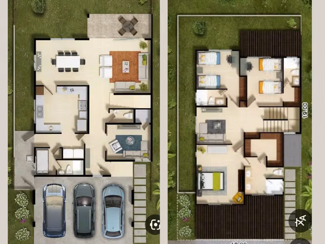 Residencial Golf Gardens Casa en venta Brisas del Golf 3 habitaciones y terraza.